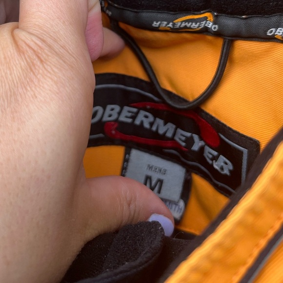 OBERMEYER MENS SKI SNOWBAORD COAT ALL TERRAIN CLOTHING VENTED SNOW SKIRT HOOD - Picture 4 of 6